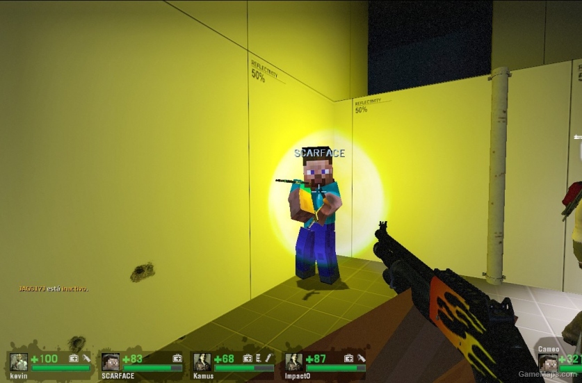 Minecraft Steve replaces Francis