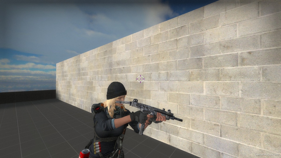Mini Uzi with Black&White Camo