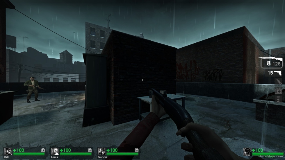 Mini white crosshair