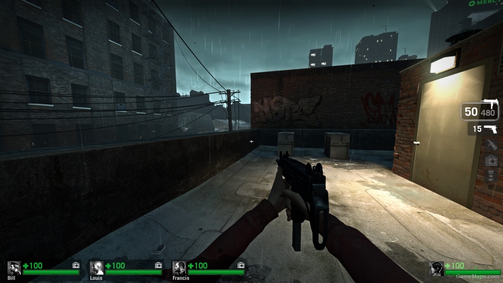 Mini white crosshair