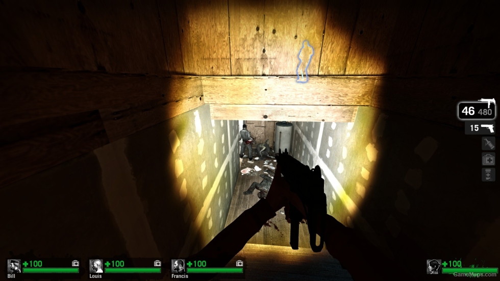 Mini white crosshair