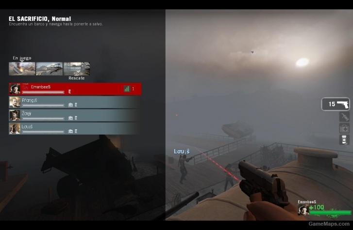 Panel and icono survivors left4dead the movie