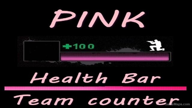 Pink bar and Health Counter