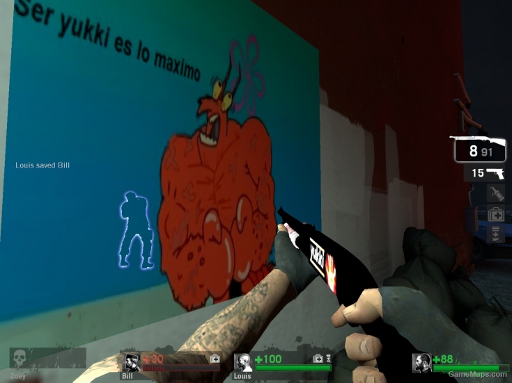 pump shotgun mano de Fuego