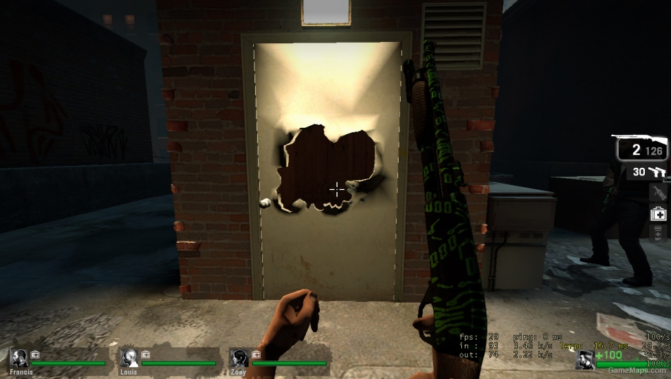 Pump shotgun Tron Green