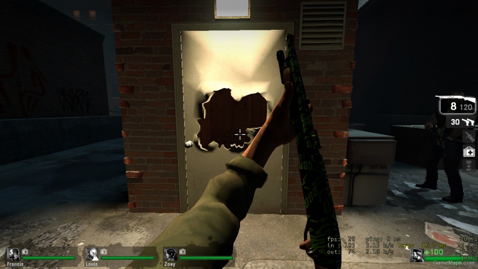 Pump shotgun Tron Green