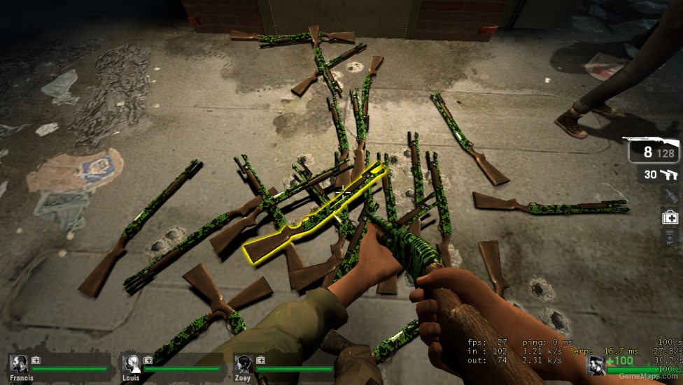 Pump shotgun Tron Green