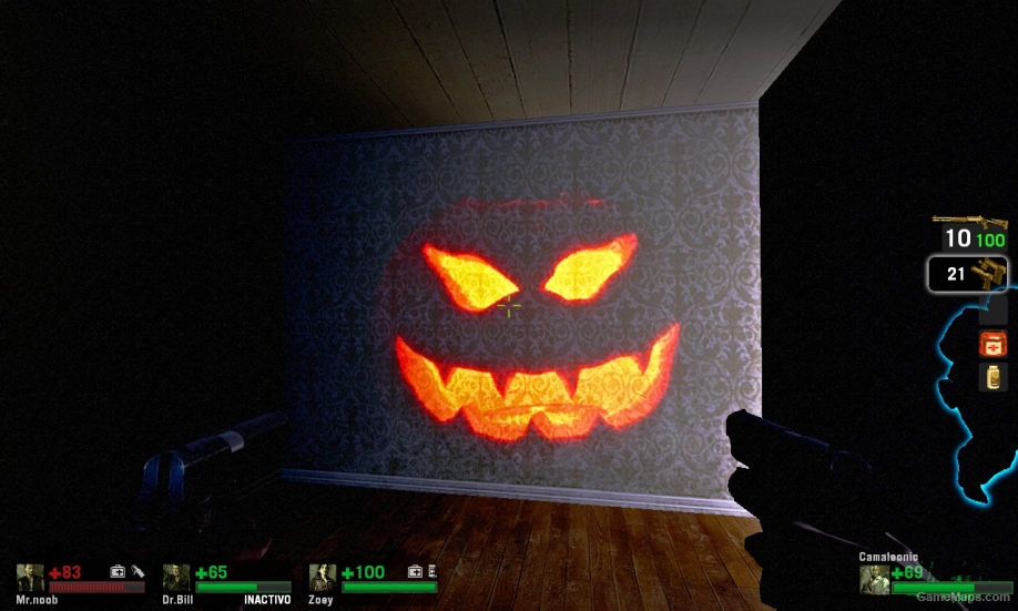 Pumpkin flashlight for L4D1