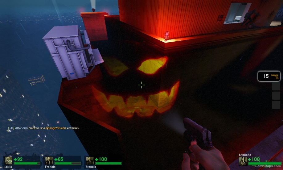 Pumpkin flashlight for L4D1