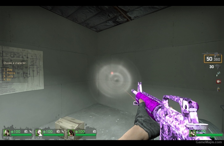 Purple camo m16 l4d1