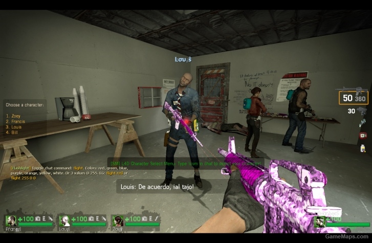 Purple camo m16 l4d1