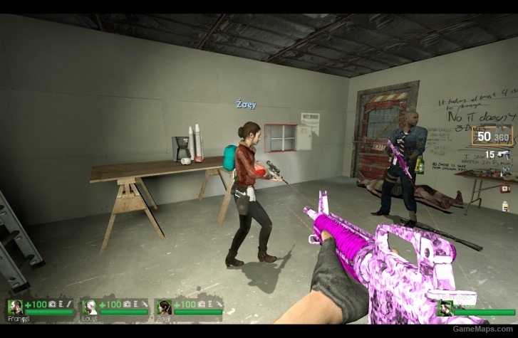 Purple camo m16 l4d1