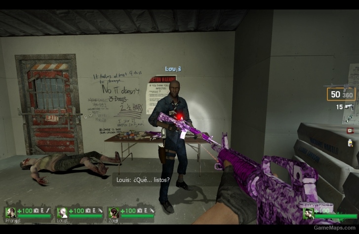 Purple camo m16 l4d1