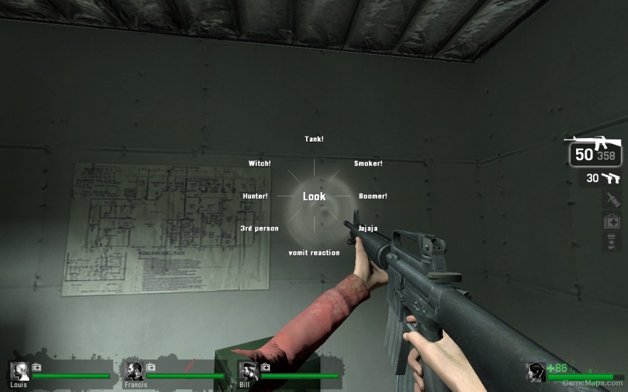 radial menu with third person