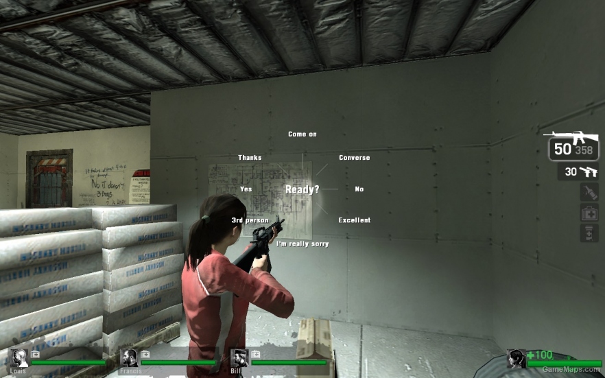 radial menu with third person