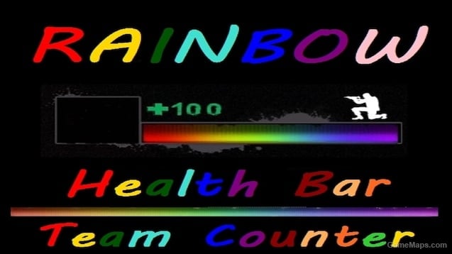 RAINBOW bar and Health Counter