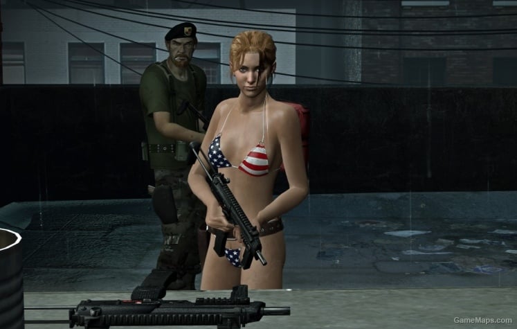 Red White & Blue Bikini Zoey L4D1