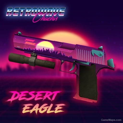 Retrowave Desert Eagle