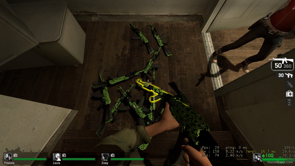 Rifle ak47 TRON GREEN