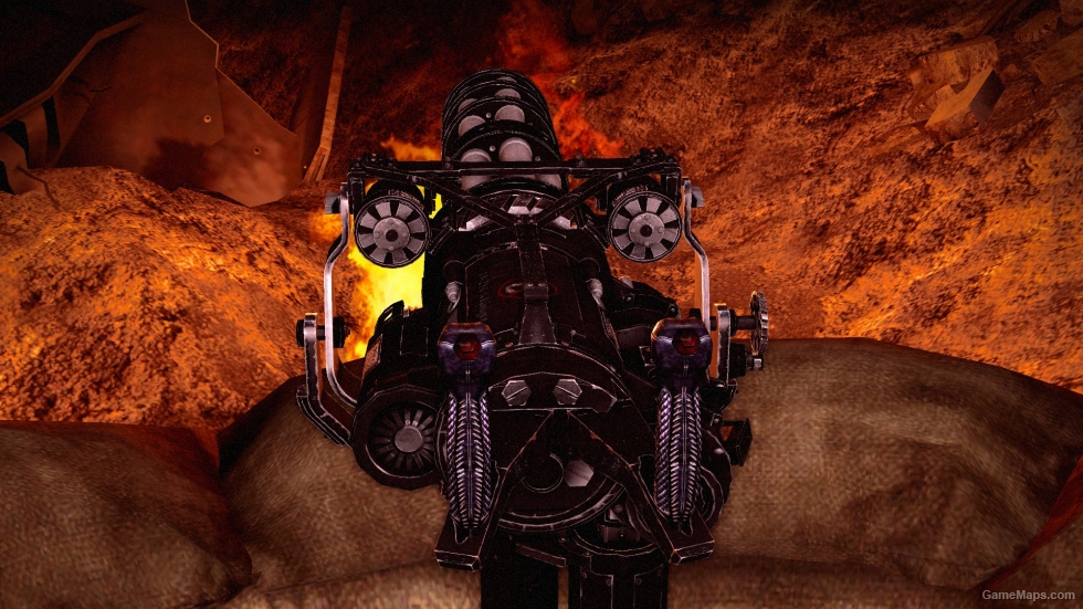 Serious Sam 3 Minigun with TF2 minigun sound
