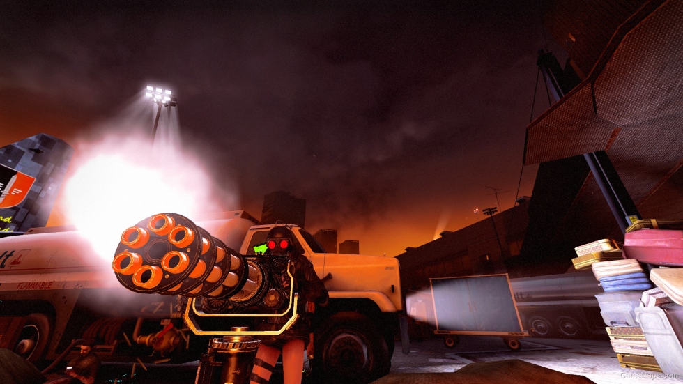Serious Sam 3 Minigun with TF2 minigun sound
