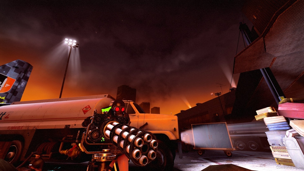 Serious Sam 3 Minigun with TF2 minigun sound