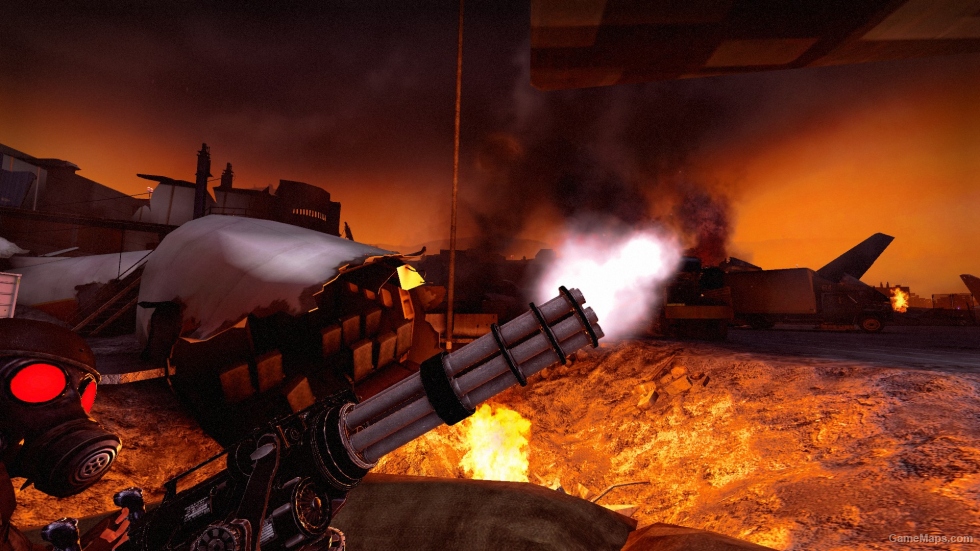 Serious Sam 3 Minigun with TF2 minigun sound
