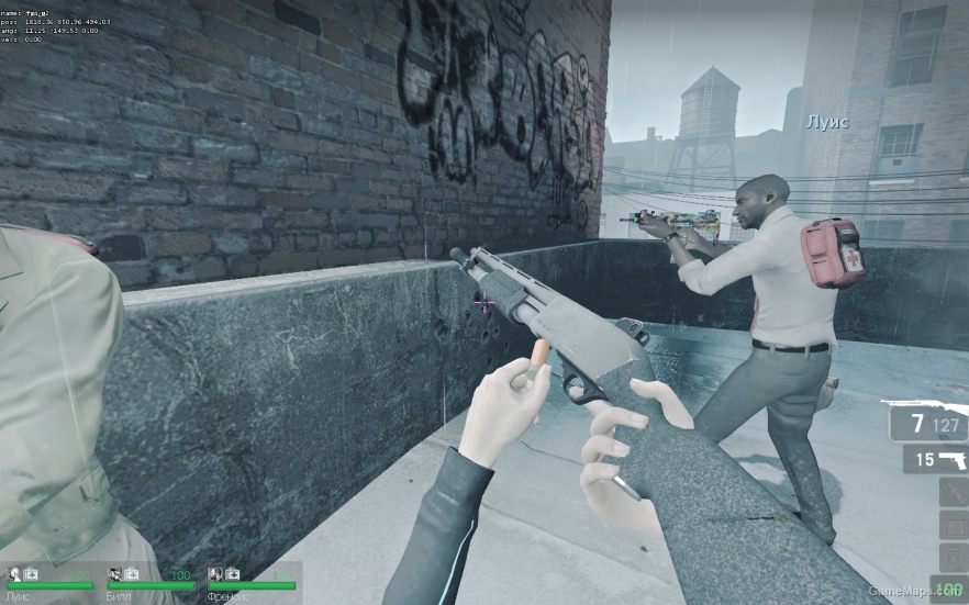Shotgun-Chrome from the game Left 4 Dead 2
