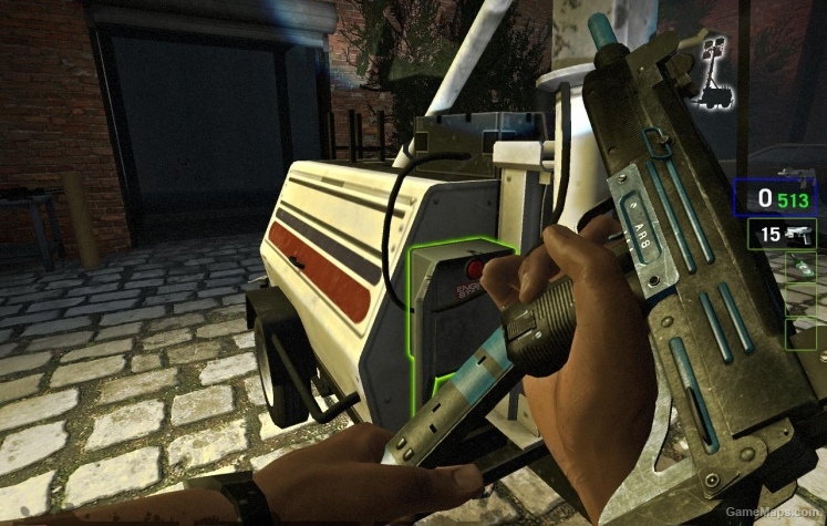 smg tattered black blue L4d1
