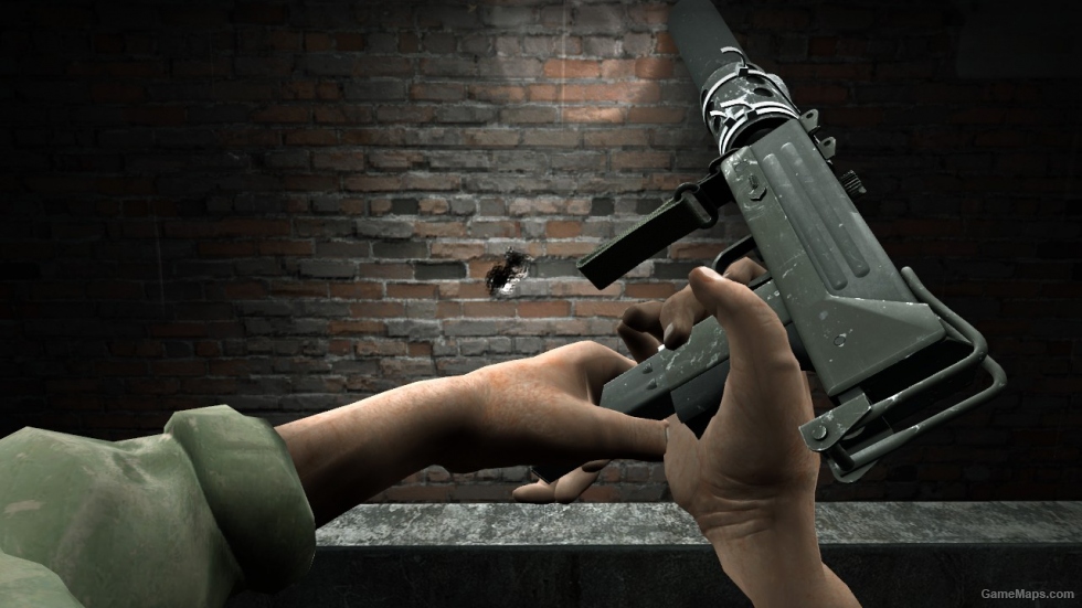 SMG with a silencer