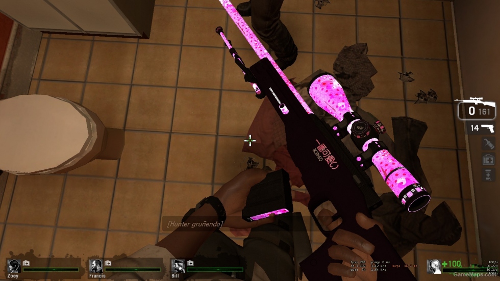 Sniper Rosado Brilla en la oscuridad !! :D
