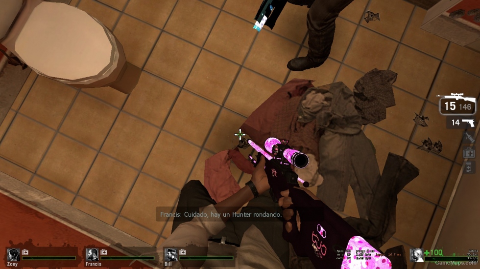 Sniper Rosado Brilla en la oscuridad !! :D