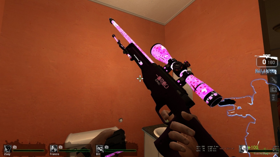 Sniper Rosado Brilla en la oscuridad !! :D