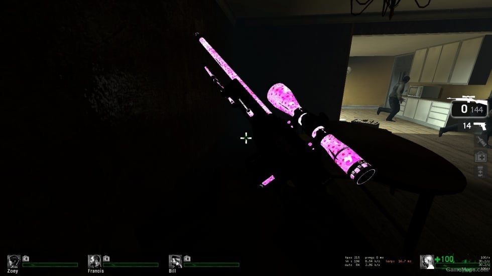 Sniper Rosado Brilla en la oscuridad !! :D