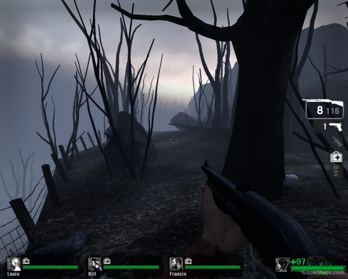 Steam y no steam Mod arboles sin hojas Left 4 dead