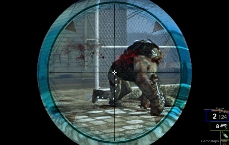Tactical Sniper Scope blue color L4D1