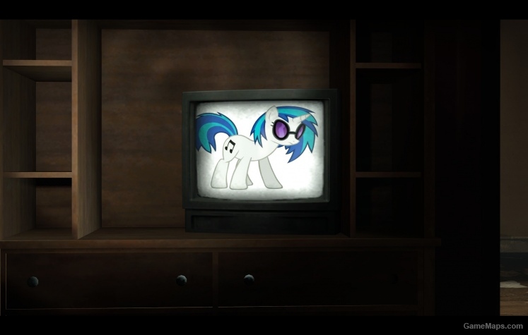 Vinyl Scratch on TV (L4D1)