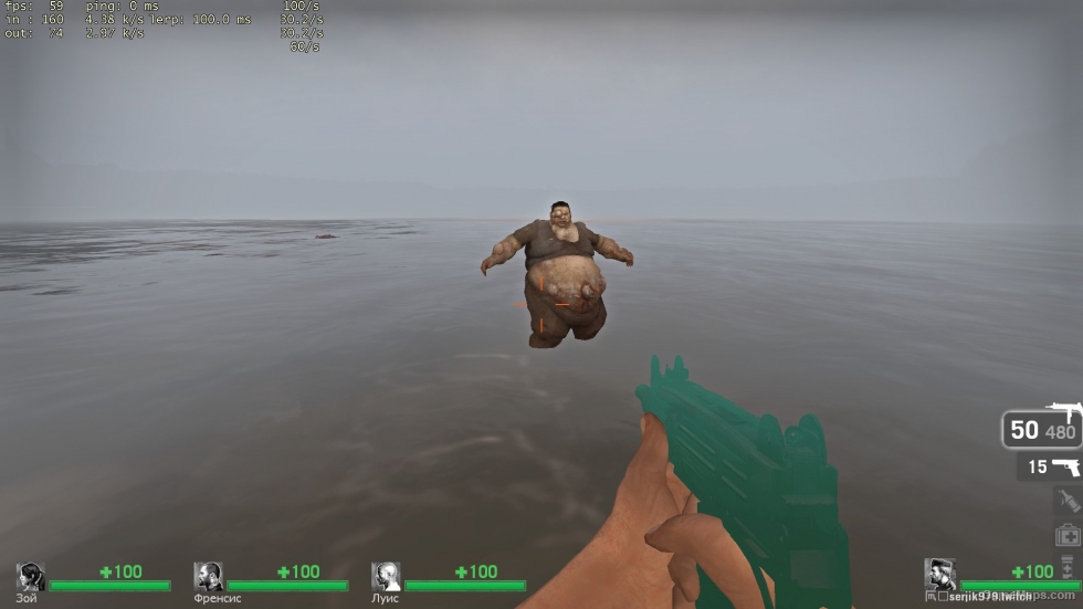Walking on water surface