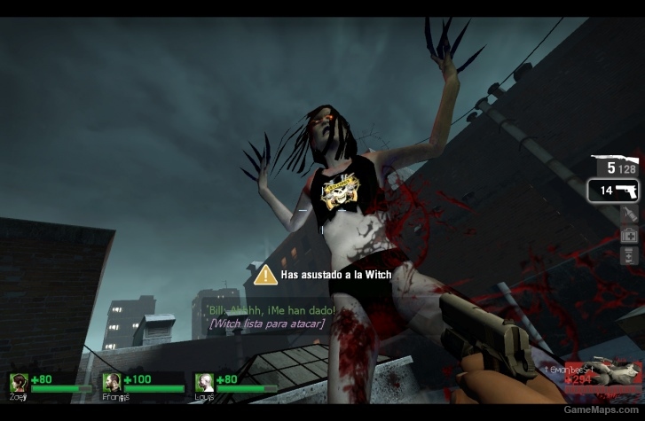 Witch with sweater guns and roses l4d1