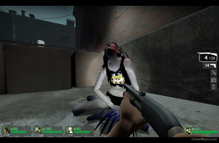 Witch with sweater guns and roses l4d1