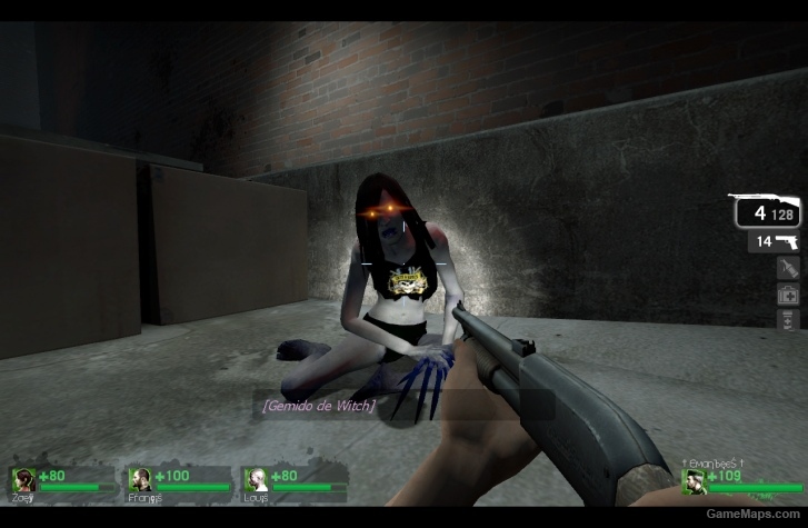 Witch with sweater guns and roses l4d1