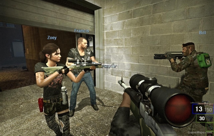 Woodland Camo Hunting Rifle L4D1