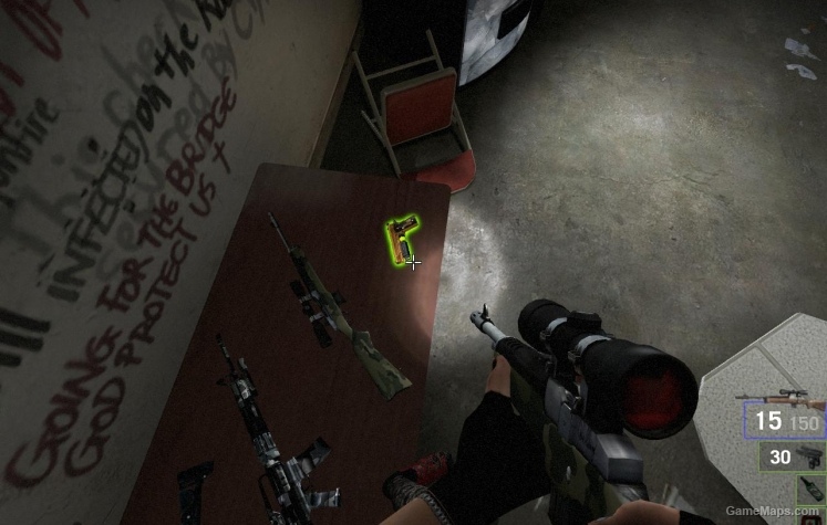 Woodland Camo Hunting Rifle L4D1