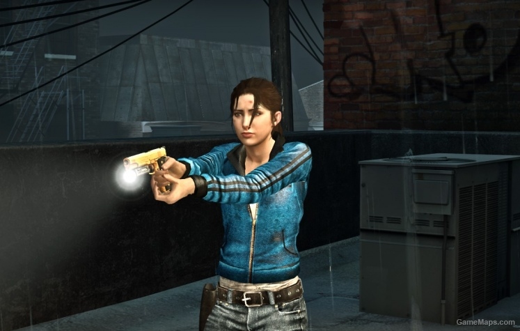 Zoey Blue Leather Jacket L4D1