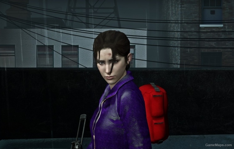 Zoey Purple Leather Jacket L4D1
