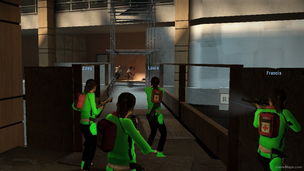 4 Zoey l4d2 campaign of green with black