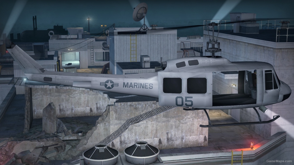 4K US Marines Huey (News Chopper 5)