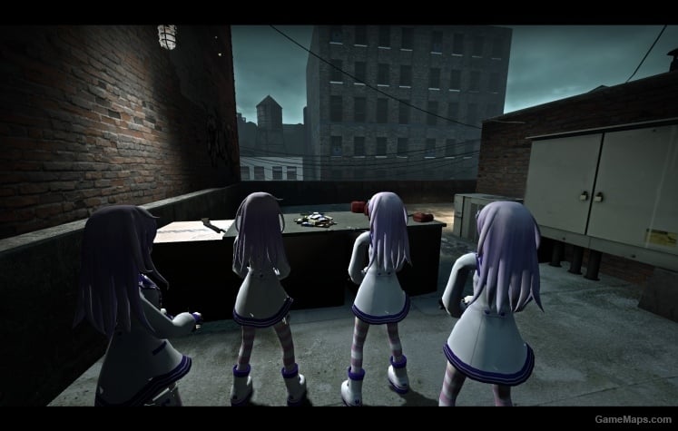 (4 pack L4D1 Survivors) Nepgear party - All 4 back (4 pack L4D1 Survivors) Nepgear party