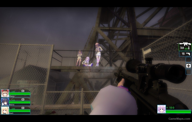 (4 pack L4D1 Survivors) Nepgear party