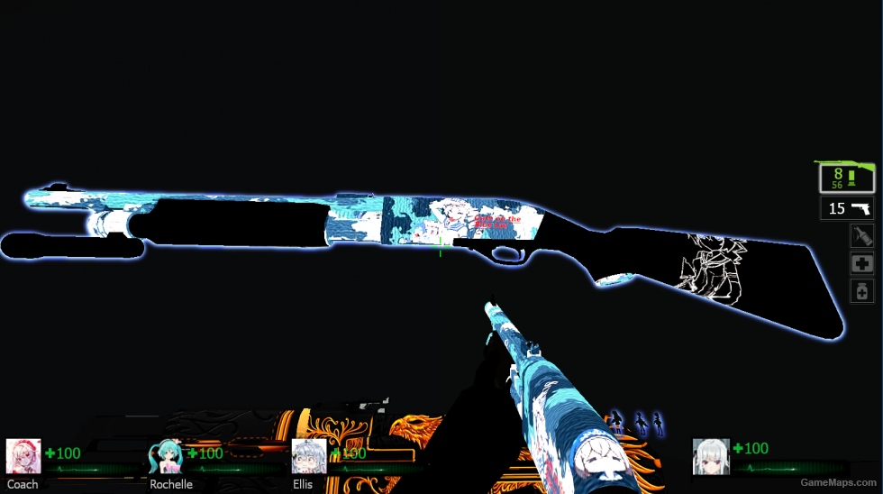 崩坏3三种布洛丽亚动态发光迷彩皮肤木喷 # bronya 3 kinds of dynamic glowing skin shotgun wood